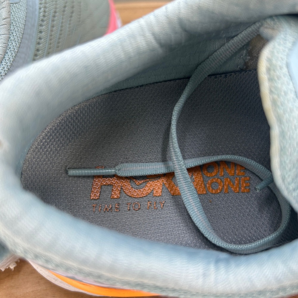 Hoka One One Arahi 4 Womens Running Shoes Blue Pink Orange 1106474 BHLR Size 11 - Picture 6 of 9